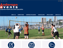 Tablet Screenshot of andersonevents.com.au